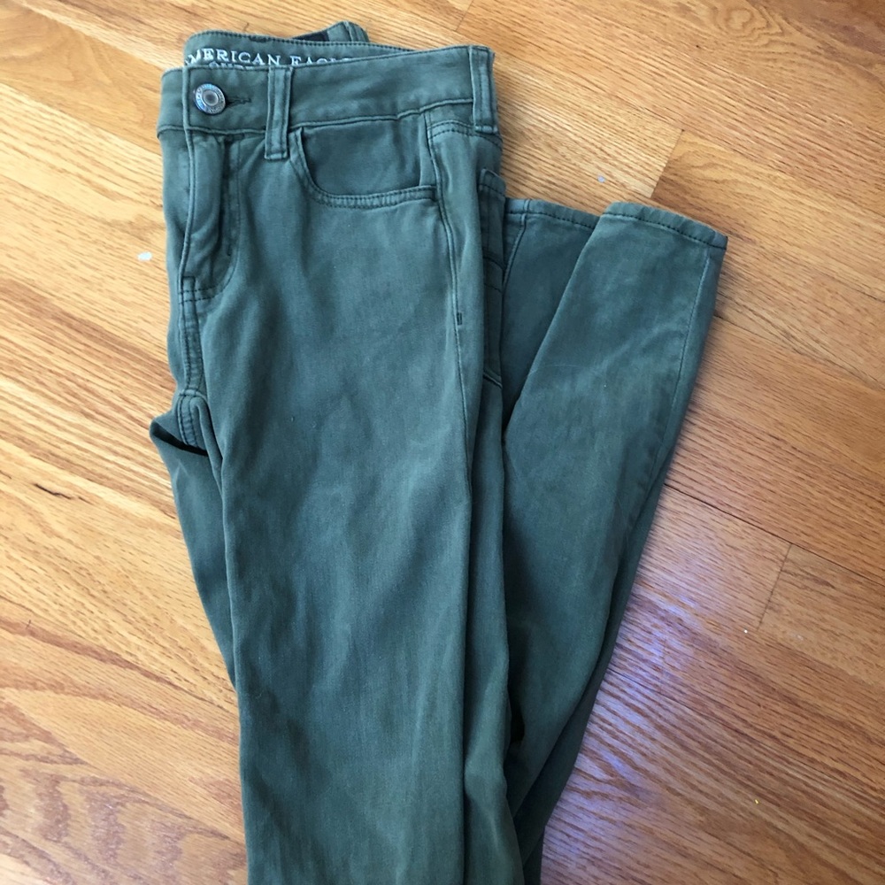 Green American Eagle Pants